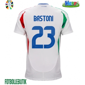 Italien Alessandro Bastoni #23 Bortatröja EM 2024 Kortärmad